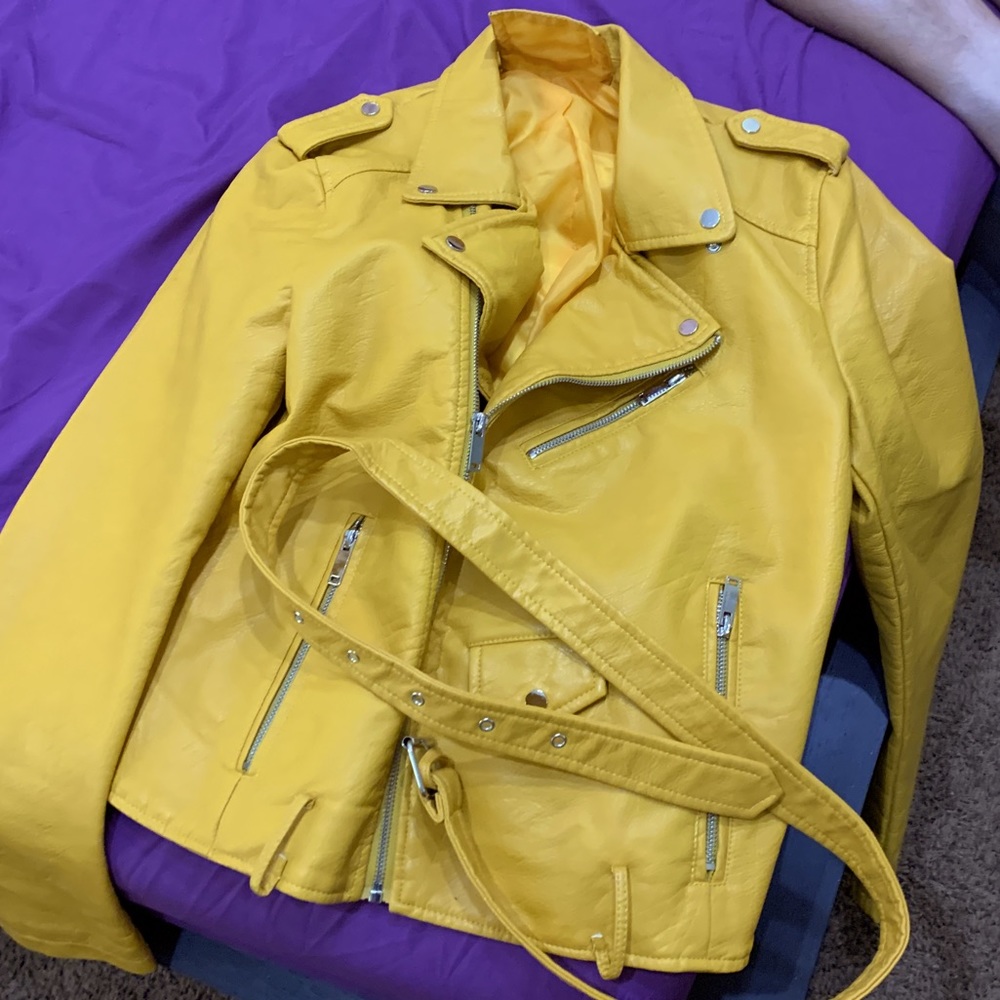 Faux leather jacket
